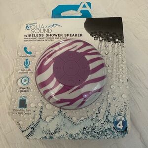 AquaSound Purple Wireless Shower Speaker